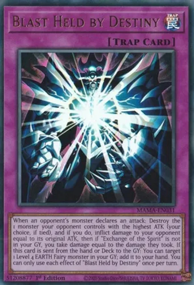 Blast Held by Destiny - MAMA-EN031 - Ultra Rare - 1st Edition