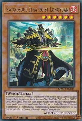 Swordsoul Strategist Longyuan - MAMA-EN036 - Ultra Rare - 1st Edition