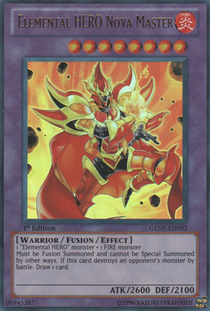 Elemental HERO Nova Master - GENF-EN093 - Ultra Rare - Unlimited Edition