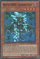 Destiny HERO - Diamond Dude - LCGX-EN124 - Super Rare - 1st Edition