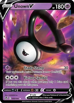 Unown V - 065/195 Ultra Rare