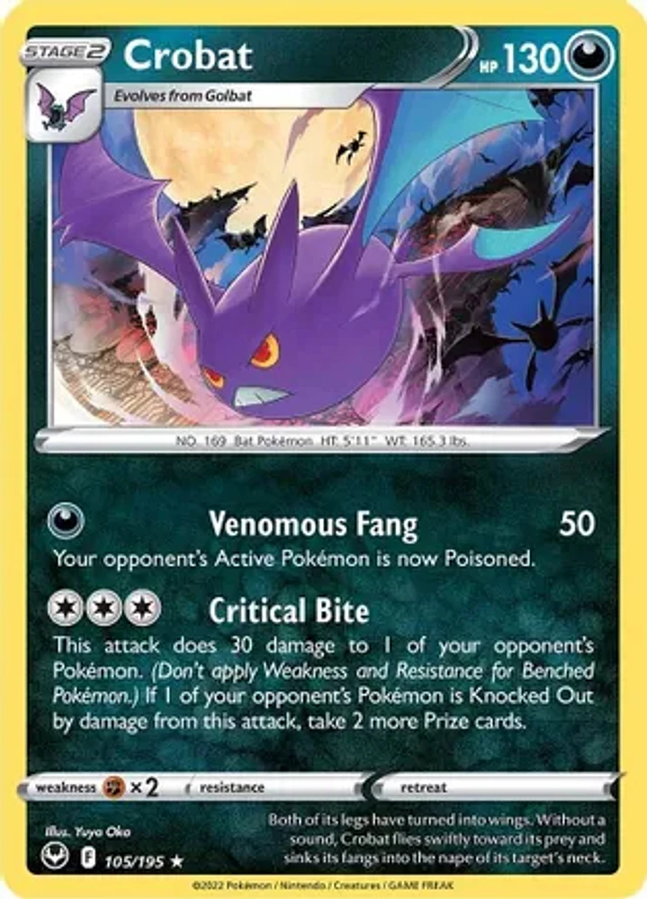 Crobat - 105/195 Holo Rare