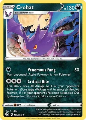 Crobat - 105/195 Holo Rare