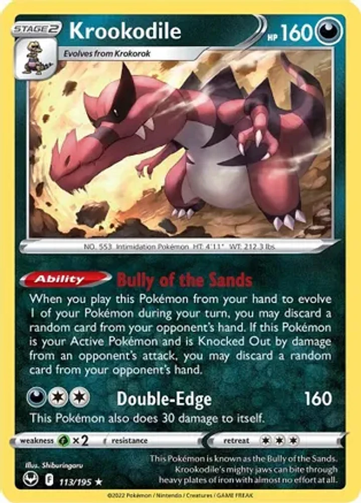 Krookodile - 113/195 Holo Rare