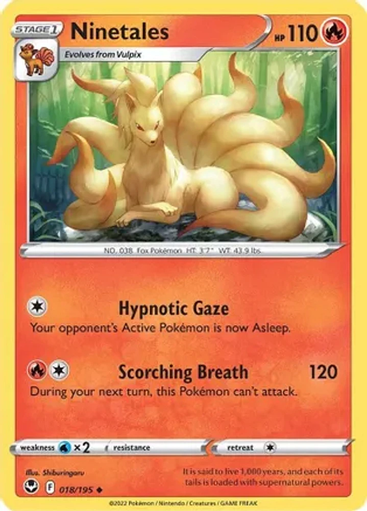 Ninetales - 018/195 - Uncommon - Reverse Holo