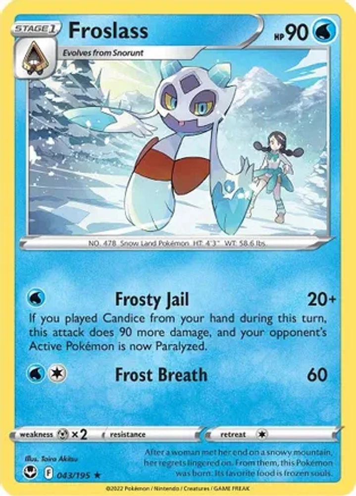 Froslass - 043/195 - Rare - Reverse Holo