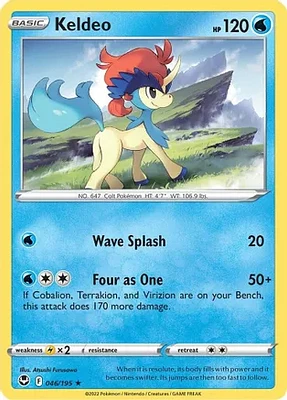 Keldeo - 046/195 - Rare - Reverse Holo