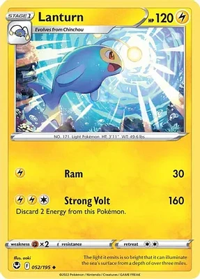 Lanturn - 052/195 - Uncommon - Reverse Holo