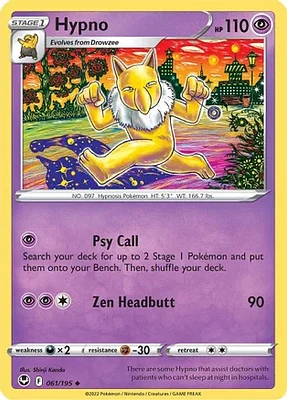 Hypno - 061/195 - Uncommon - Reverse Holo