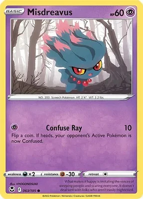 Misdreavus - 063/195 Common Reverse Holo