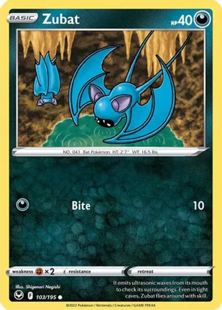 Zubat - 103/195 - Common - Reverse Holo