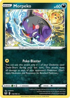 Morpeko - 116/195 - Uncommon - Reverse Holo