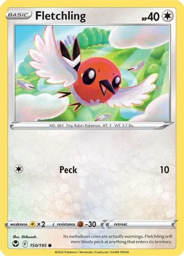 Fletchling - 150/195 Common Reverse Holo