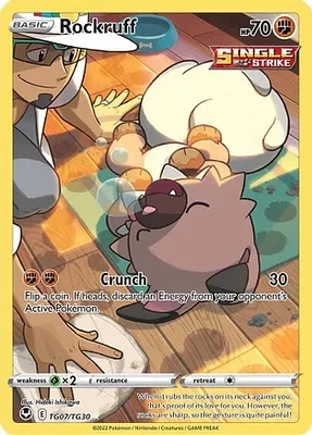 Rockruff - TG07/TG30 - Ultra Rare - Silver Tempest Trainer Gallery