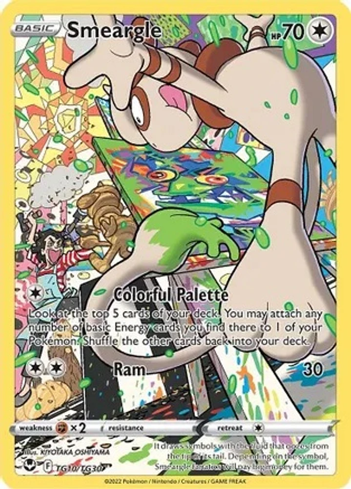 Smeargle - TG10/TG30 - Ultra Rare - Silver Tempest Trainer Gallery