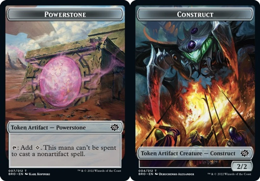 Powerstone Token // Construct Token (004) Double-Sided Token - Foil