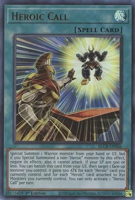 Heroic Call - BLCR-EN026 Ultra Rare 1st Edition