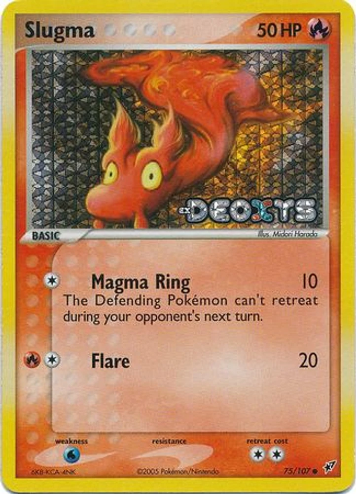 Slugma - 75/107 - Common - Reverse Holo