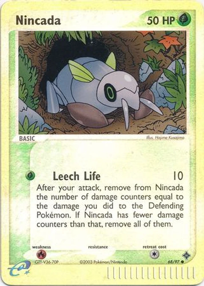 Nincada - 68/97 - Common - Reverse Holo