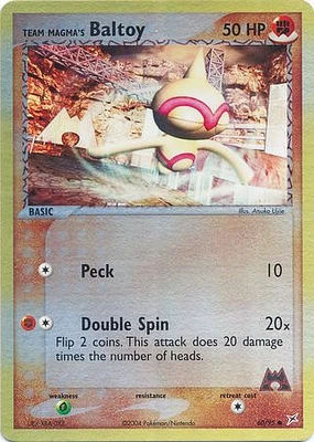 Team Magma's Baltoy - 60/95 - Common - Reverse Holo