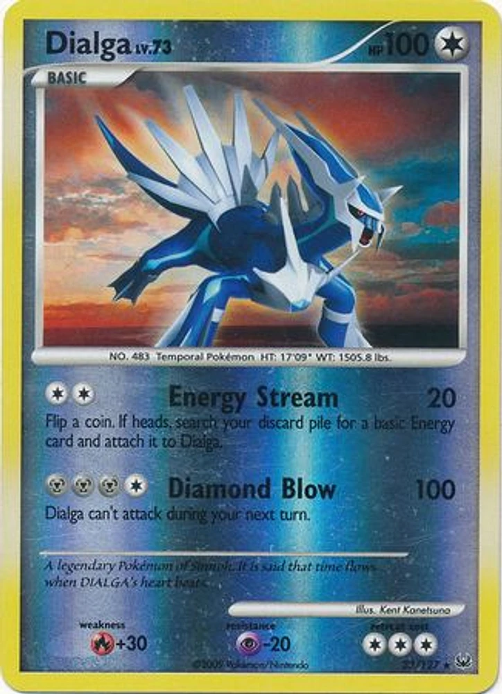 Dialga - 23/127 - Rare - Reverse Holo