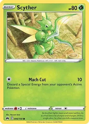 Scyther - 006/159 - Common - Reverse Holo