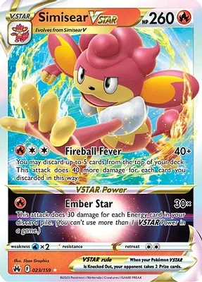 Simisear VSTAR - 023/159 - Ultra Rare