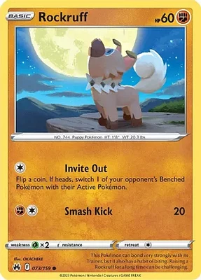 Rockruff - 073/159 - Common - Reverse Holo