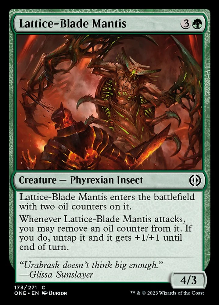 Lattice-Blade Mantis - Foil