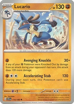 Lucario - 114/198 - Uncommon