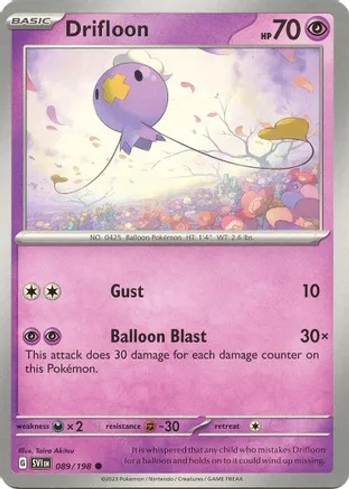 Drifloon - 089/198 - Common - Reverse Holo