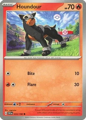 Houndour - 033/198 - Common - Reverse Holo