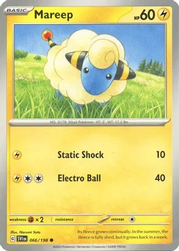 Mareep - 066/198 - Common - Reverse Holo