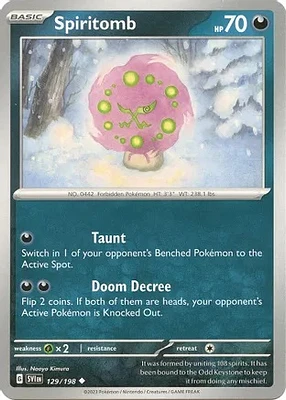 Spiritomb - 129/198 - Uncommon - Reverse Holo