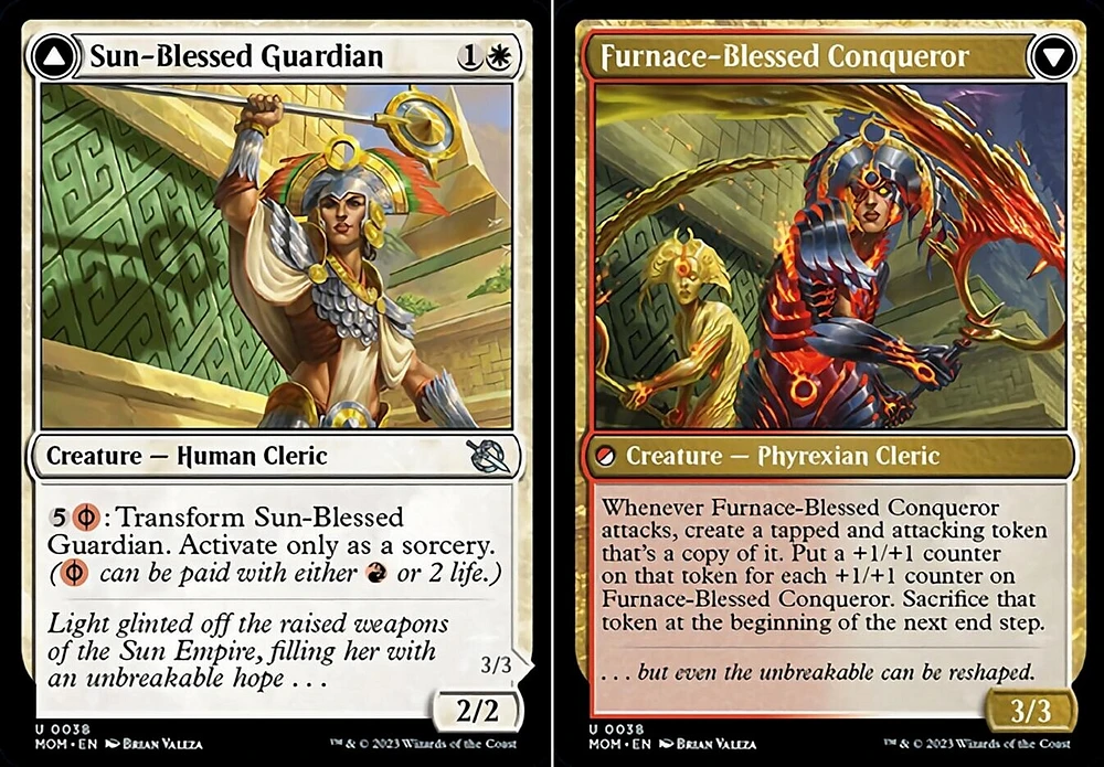 Sun-Blessed Guardian // Furnace-Blessed Conqueror - Foil