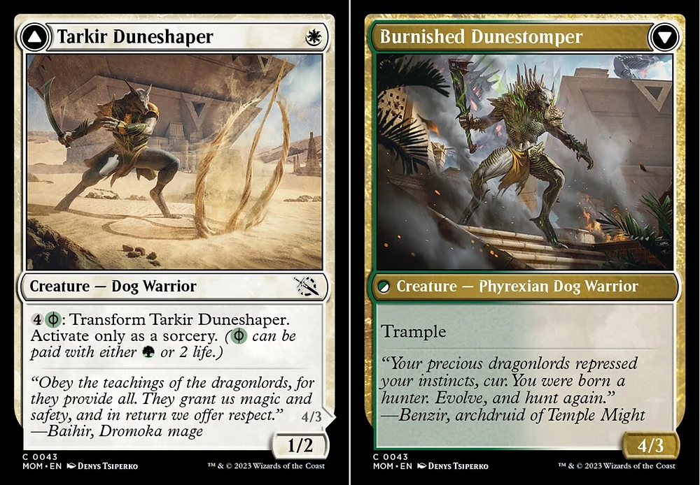 Tarkir Duneshaper // Burnished Dunestomper - Foil