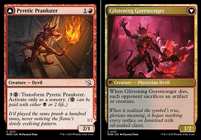 Pyretic Prankster // Glistening Goremonger - Foil