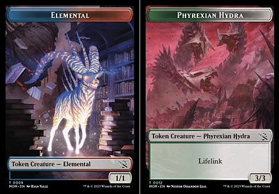 Elemental () // Phyrexian Hydra () Double-Sided Token