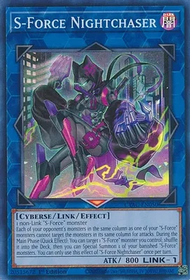 S-Force Nightchaser - CYAC-EN050 - Super Rare - 1st Edition