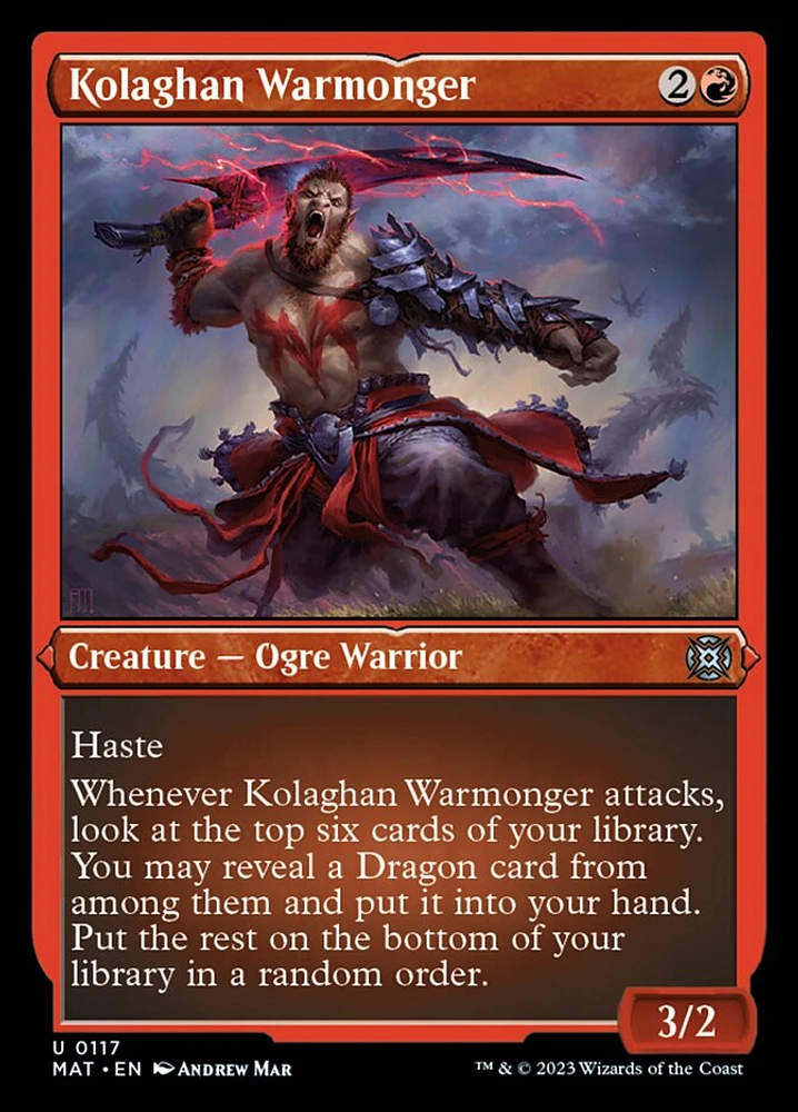 Kolaghan Warmonger - Foil Etched