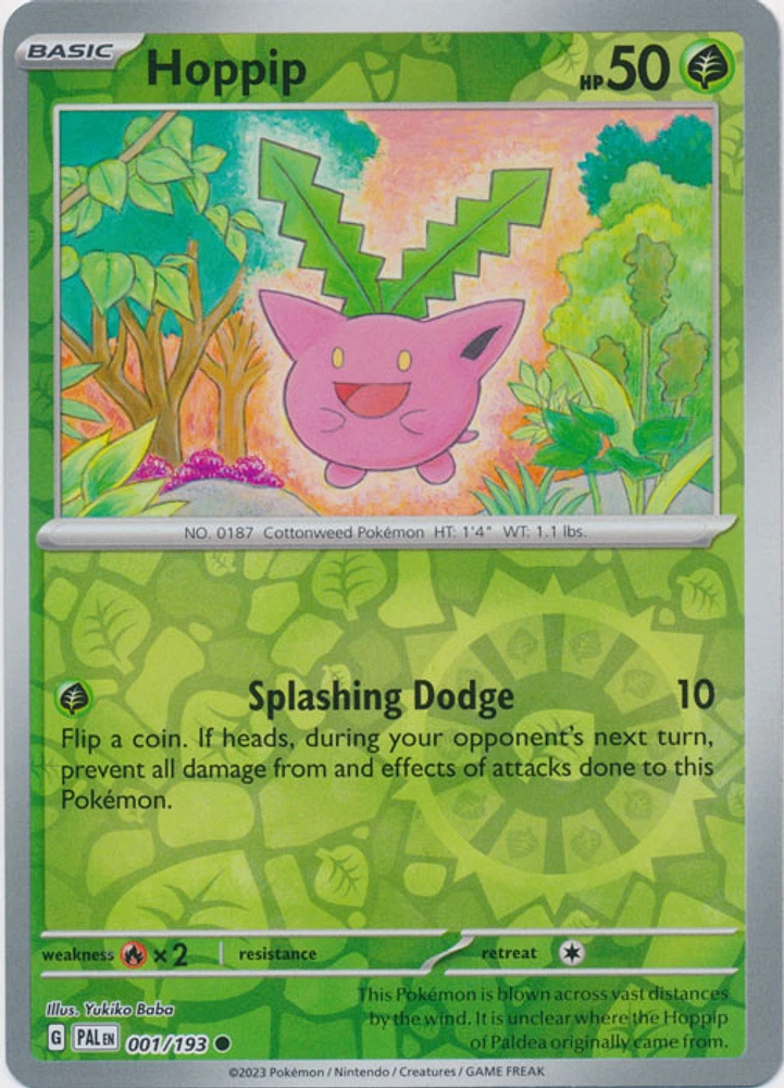 Hoppip - 001/193 - Common - Reverse Holo