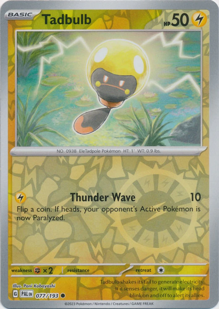 Tadbulb - 077/193 - Common - Reverse Holo