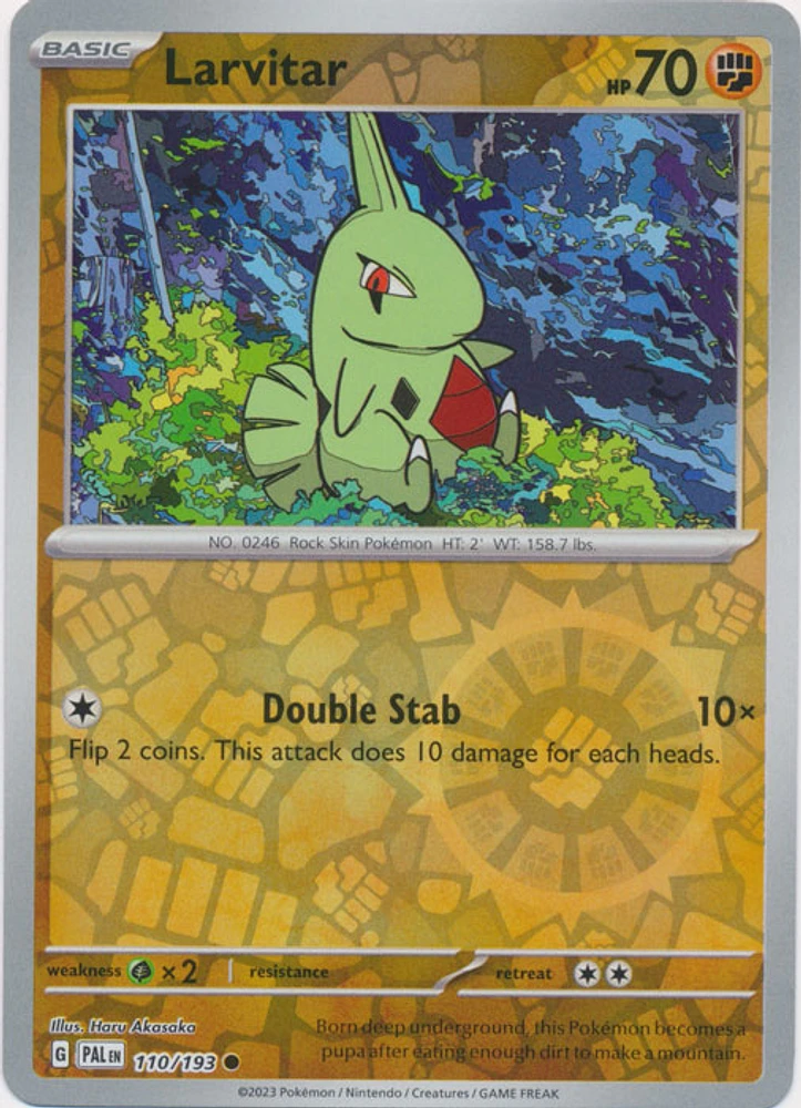 Larvitar - 110/193 - Common - Reverse Holo