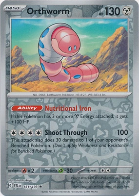 Orthworm - 151/193 - Holo Rare - Reverse Holo