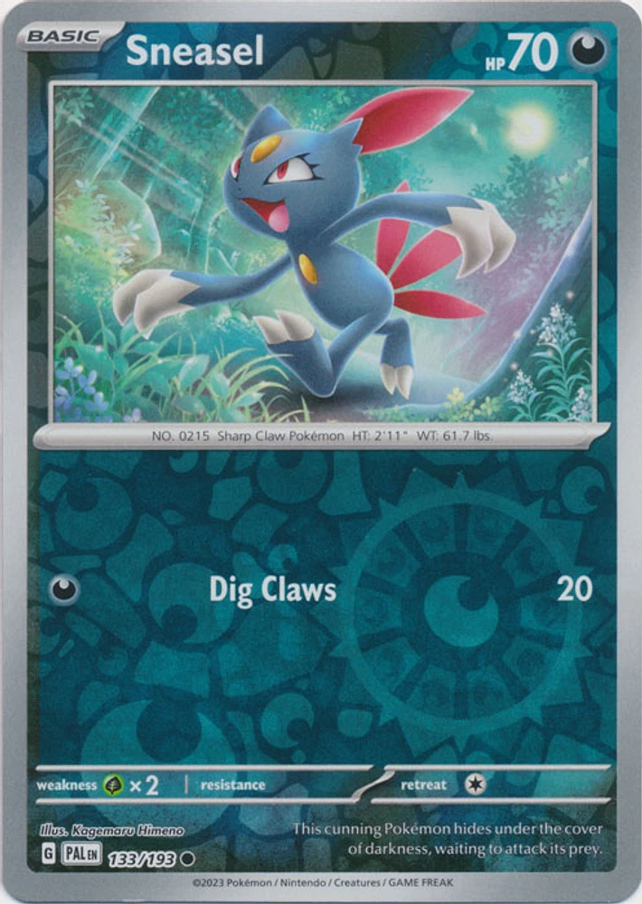 Sneasel - 133/193 - Common - Reverse Holo