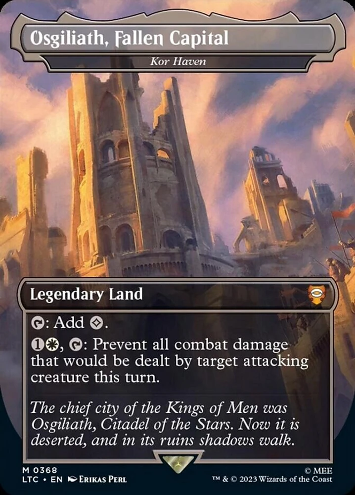 Osgiliath, Fallen Capital - Kor Haven - Foil - Borderless