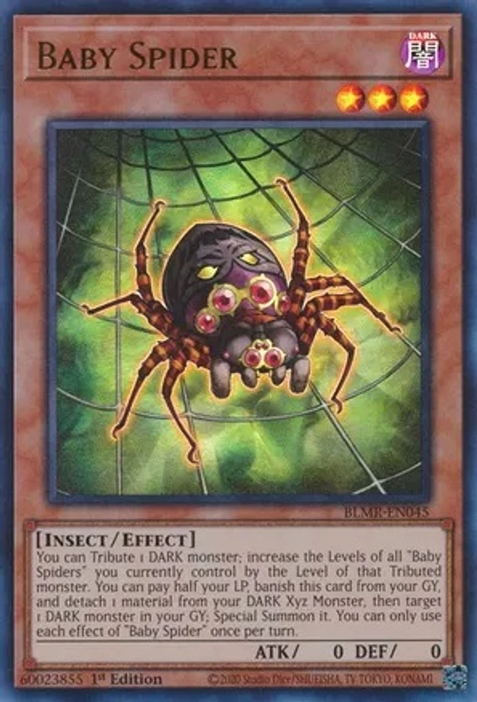 Baby Spider - BLMR-EN045 Ultra Rare 1st Edition