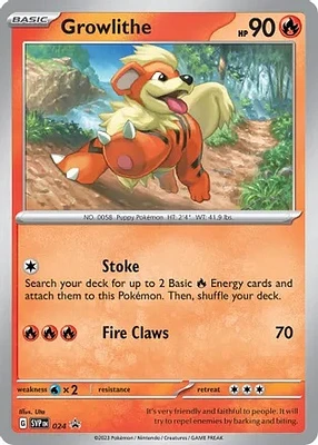 Growlithe - SVP024 - SVP Black Star Promos