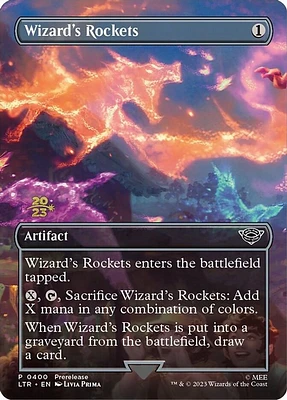 Wizard's Rockets - Foil - Prerelease Promo (Dated Stamped)