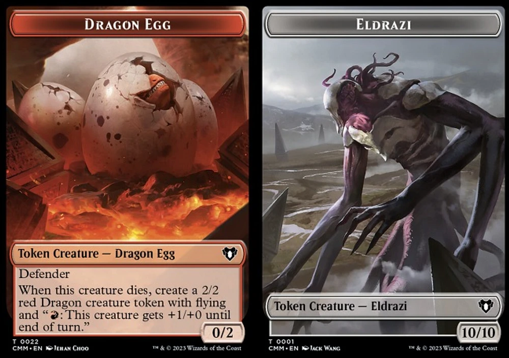 Dragon Egg (0022) // Eldrazi (0001) Double-Sided Token - Foil